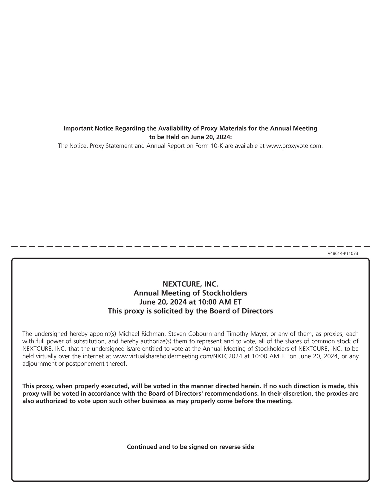 [MISSING IMAGE: px_24nextcureproxy01pg02-bw.jpg]