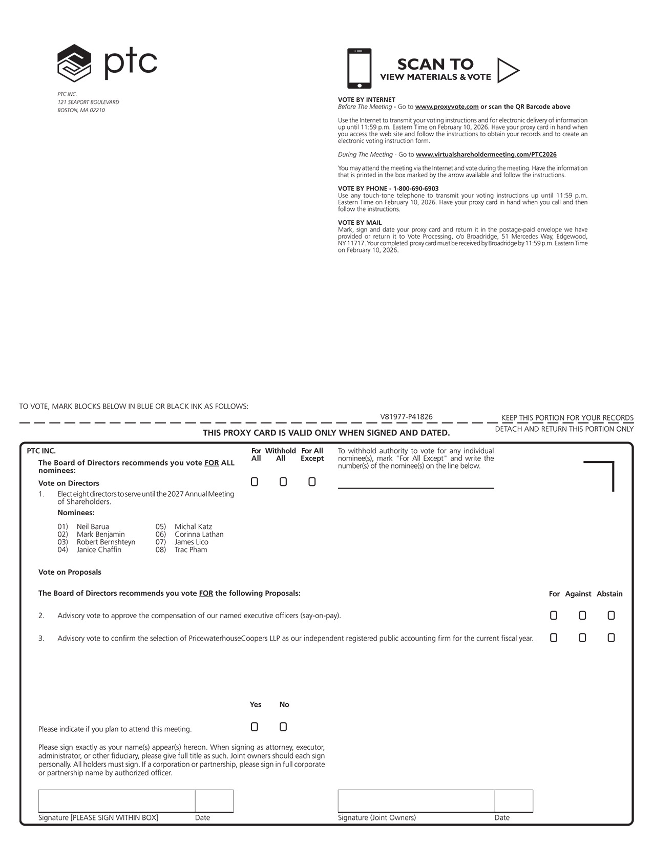 [MISSING IMAGE: px_25ptcproxy01pg01-bw.jpg]