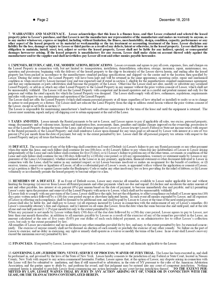 (STI LEASE DSC003 - 10.8 PAGE 2)