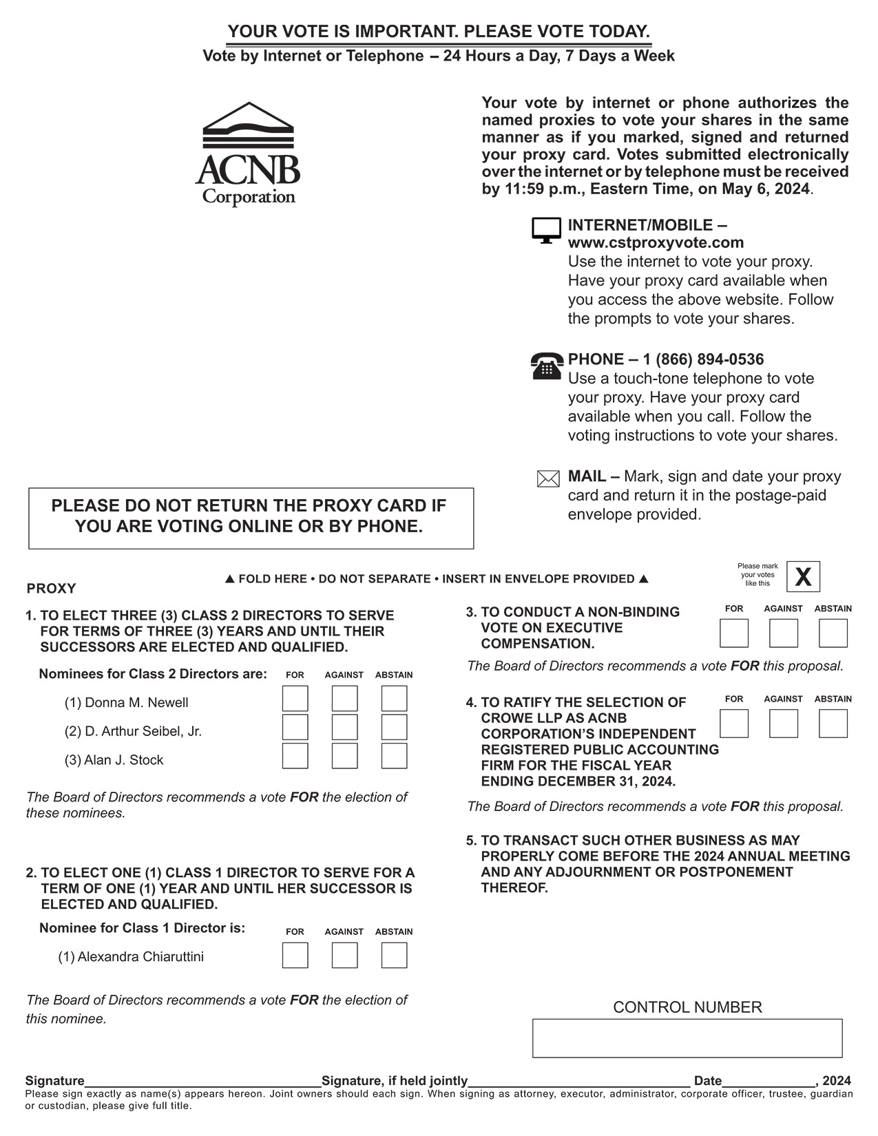 [MISSING IMAGE: px_24acnbproxy01pg01-bw.jpg]